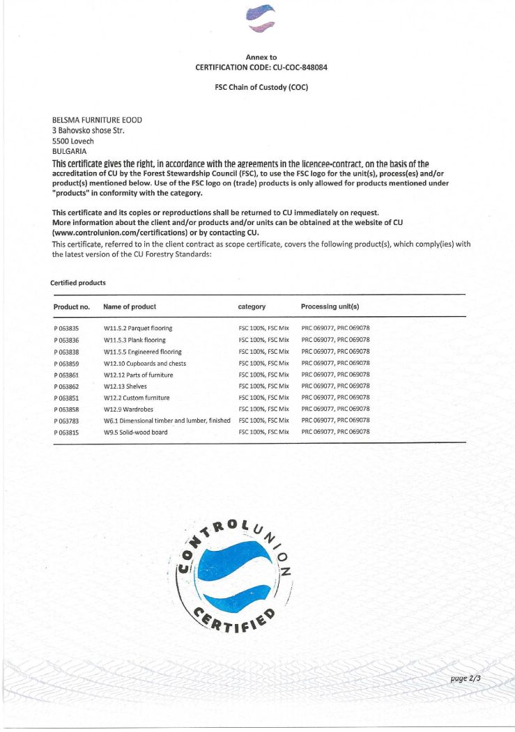 Belsma Sertificat
